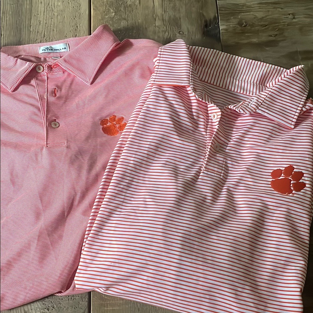 TWO Clemson Golf Polos - Vineyard Vines and Peter Millar -XXL